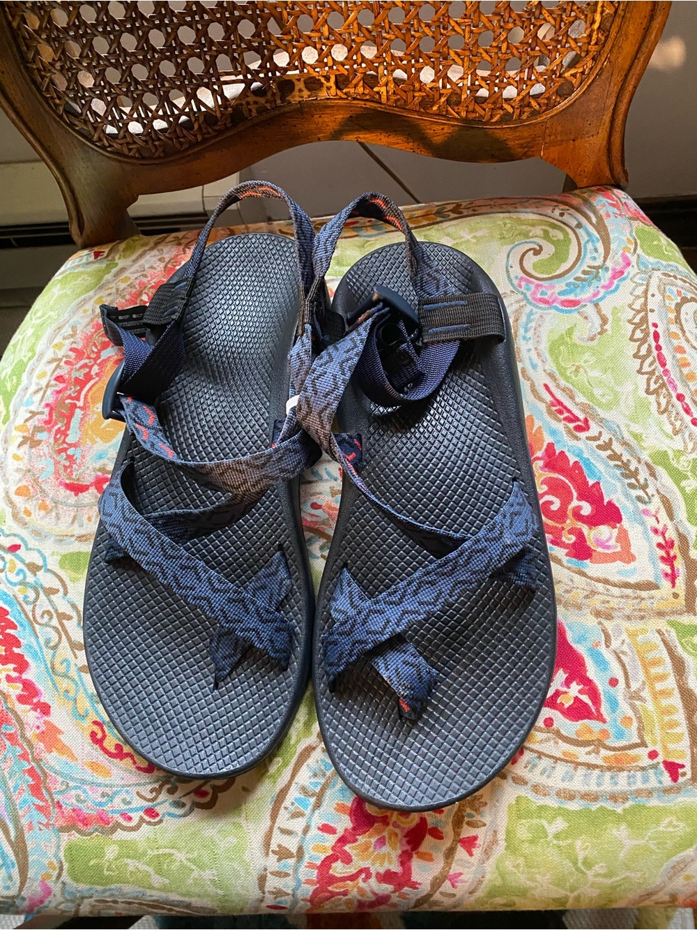 Chaco Men's 12 Navy Blue Strappy Outdoor Sandals